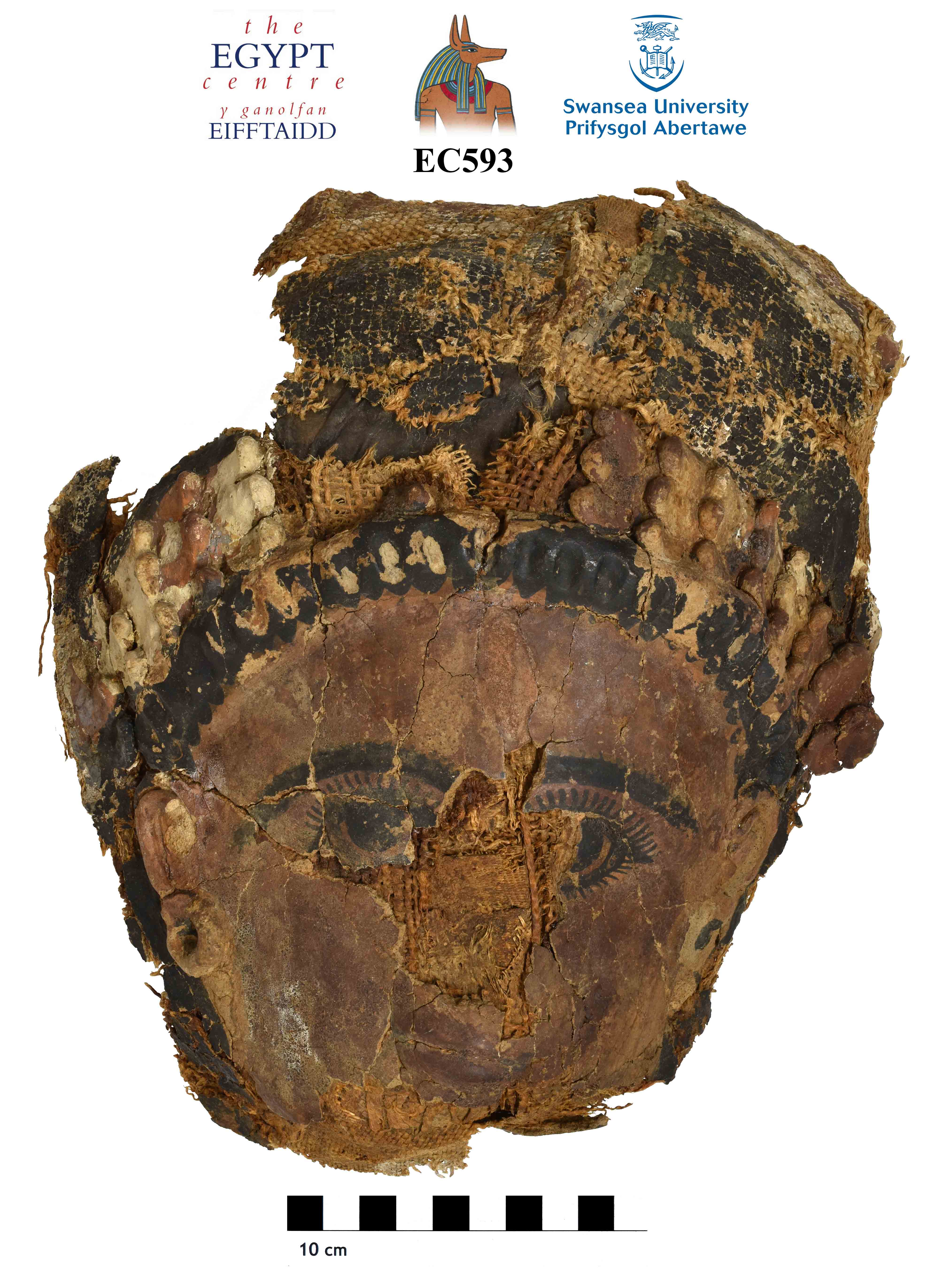 Image for: Fragment of a cartonnage mask